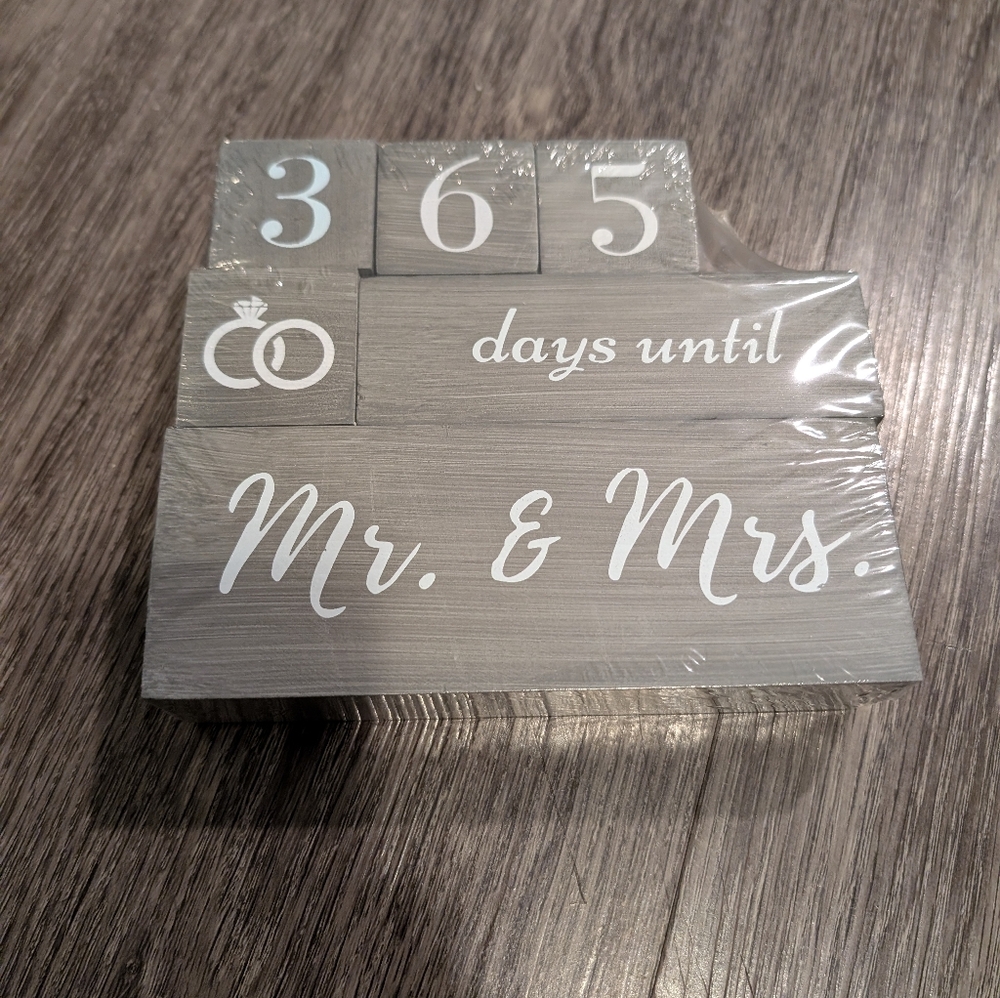 Wedding Day/Anniversary Countdown Blocks